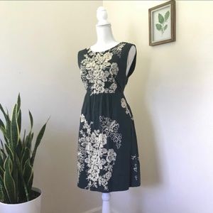 J. Crew Cap Sleeve Embroidered Dress